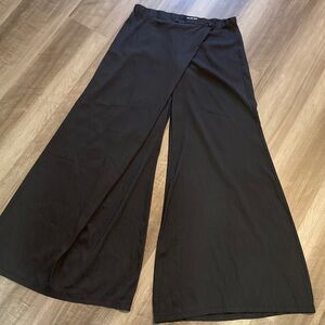 Maria Elena Villamil MEV Crossover Wide Leg Low Rise Pants palazzo sz 6 TALL